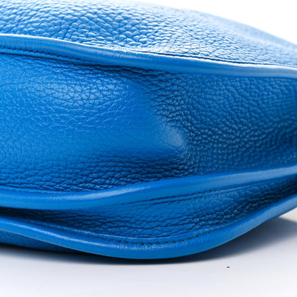 Hermes Taurillon Clemence Evelyne III PM Bleu Hydra 10 of 16