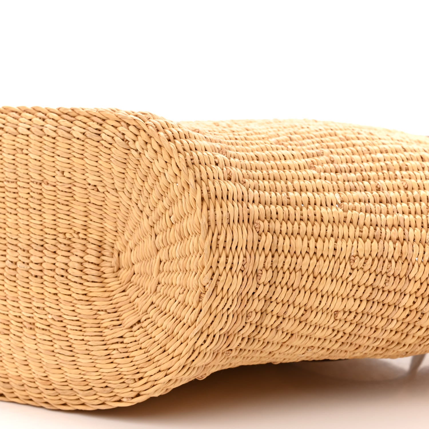 Loewe Raffia Calfskin Shell Basket Tote Natural Beige 10 of 10
