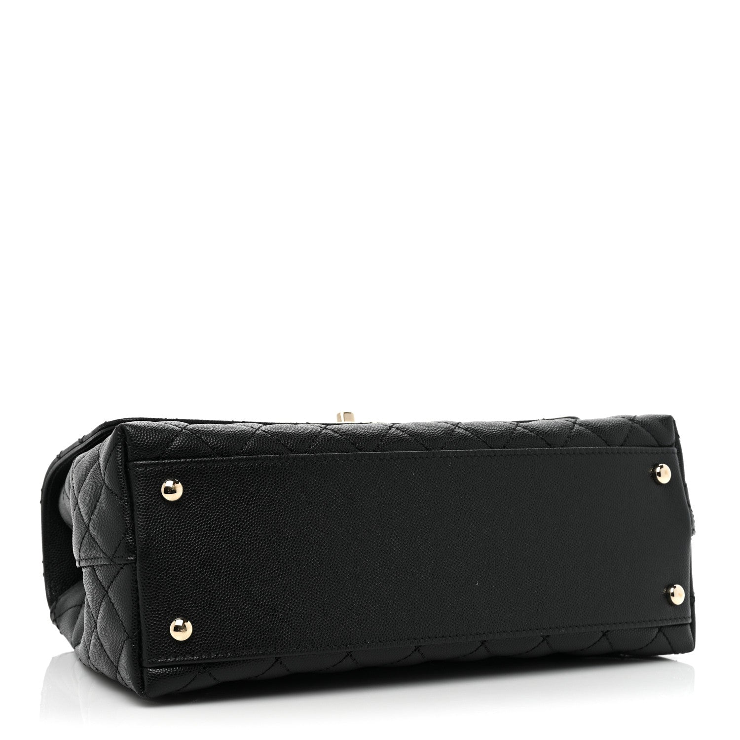 Chanel Caviar Quilted Small Coco Handle Flap Black 4 of 14