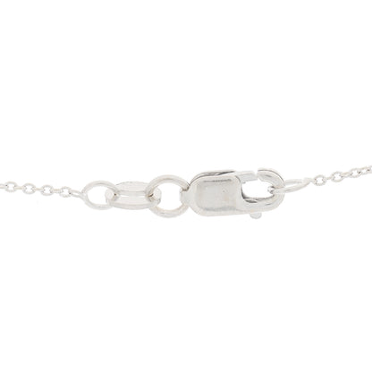 Roberto Coin 18K White Gold Diamond Blue Sapphire Hamsa Pendant Necklace 3 of 6