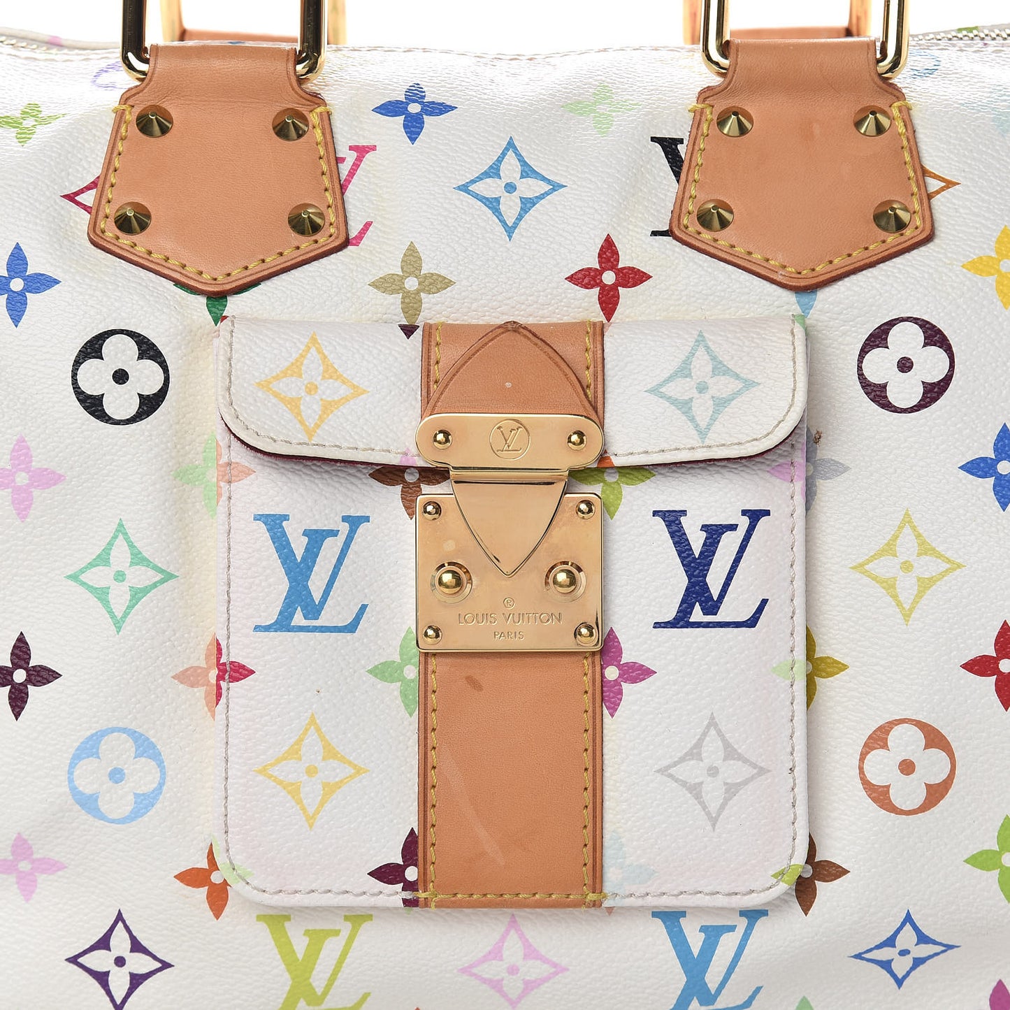 Monogram Multicolor Speedy 30 White