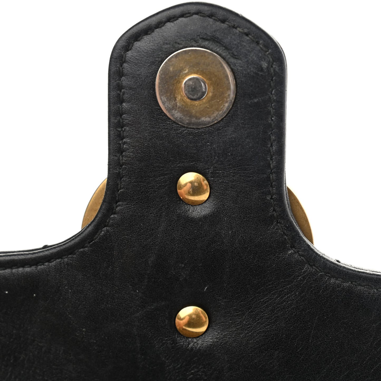 Calfskin Matelasse Pearly GG Marmont Chain Belt Bag Black