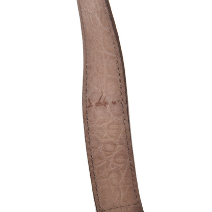 Saint Laurent Nubuck Croc Embossed Oversized Muse Beige 12 of 12