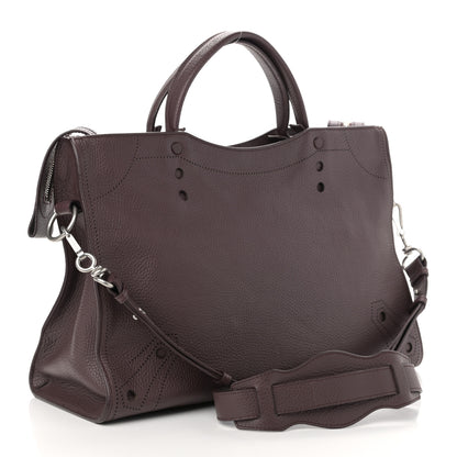Balenciaga Veau Grana Perforated Blackout Hardware City Rouge Acajou 3 of 10