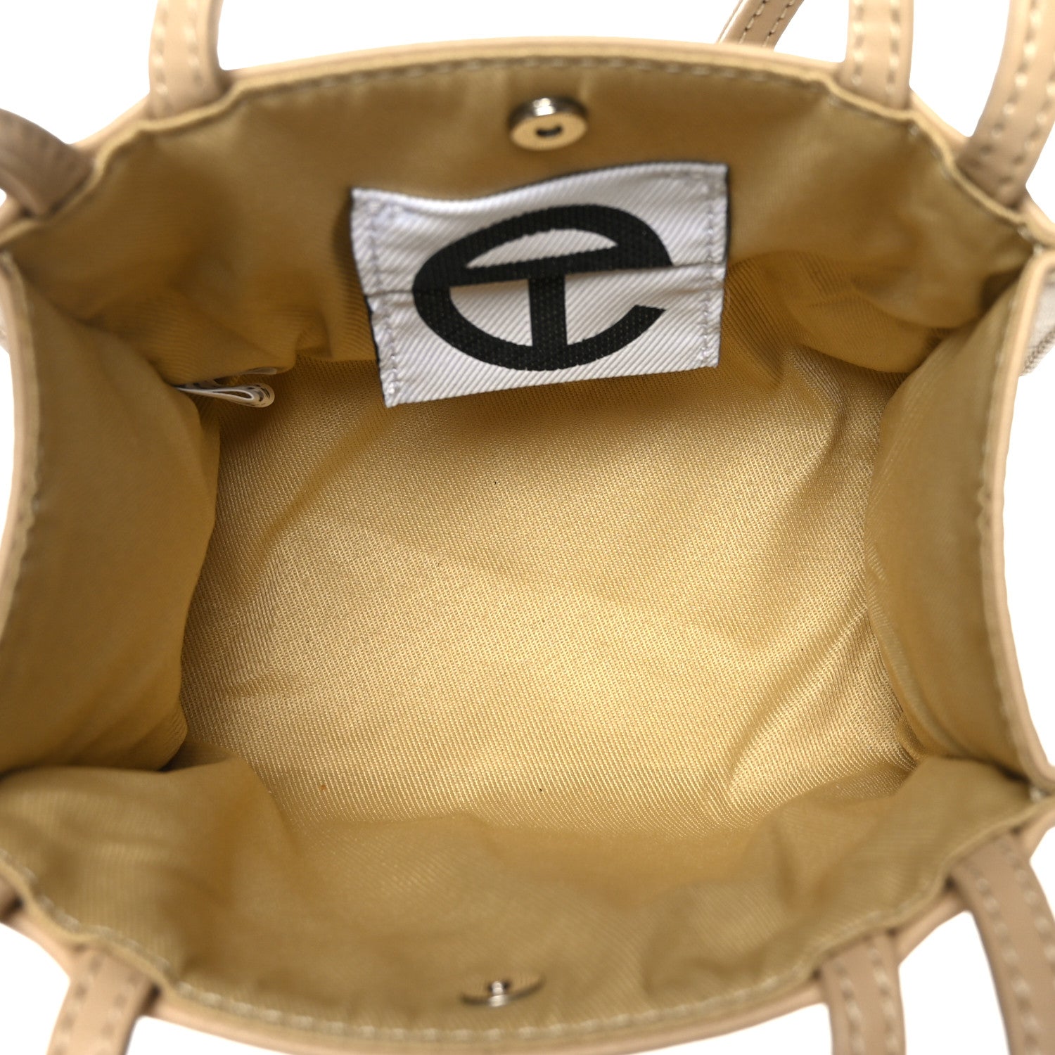 Telfar Vegan Leather Small Shopping Bag Cream 5 of 8