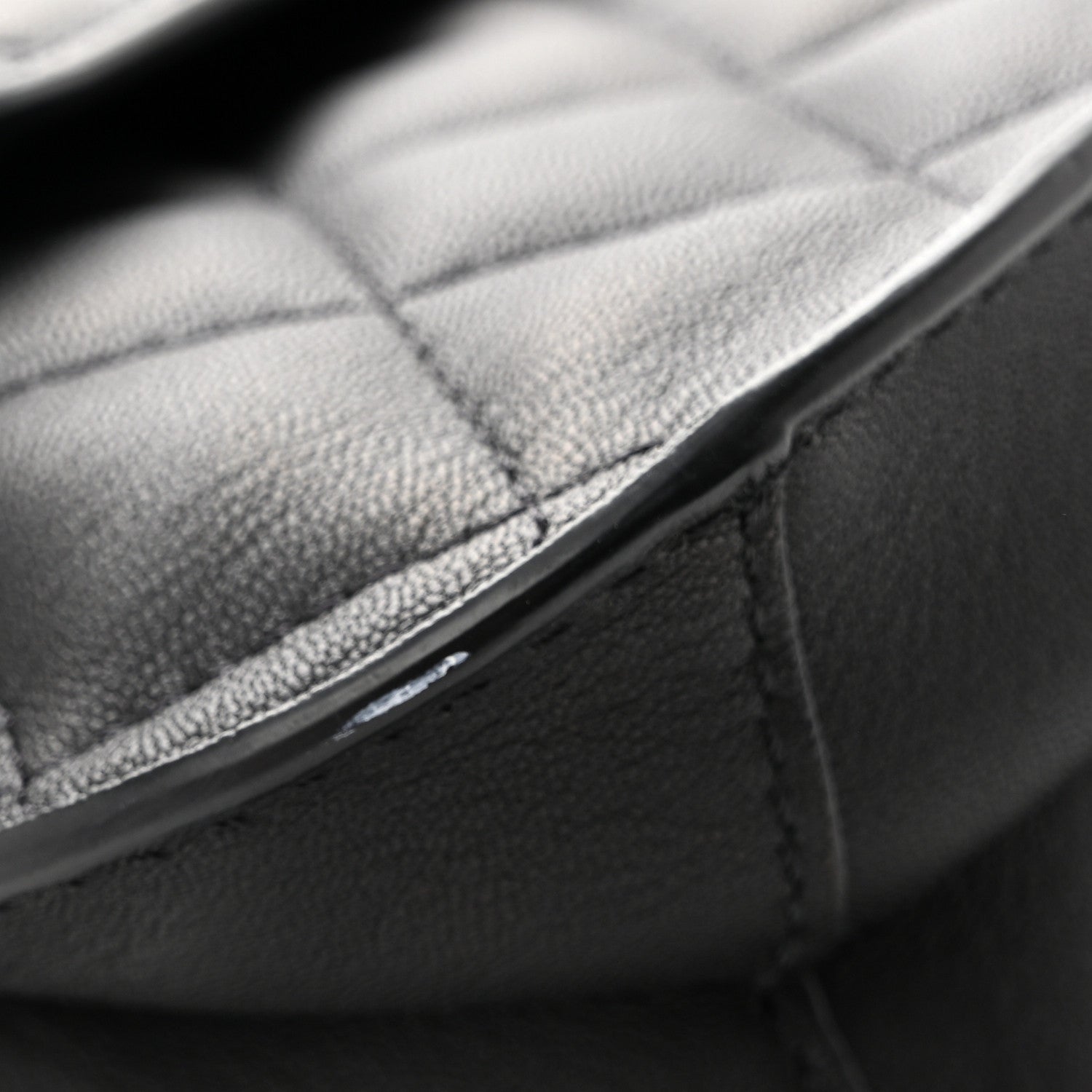 Chanel Metallic Goatskin Quilted Large Rock In Rome Flap Black 12 of 14