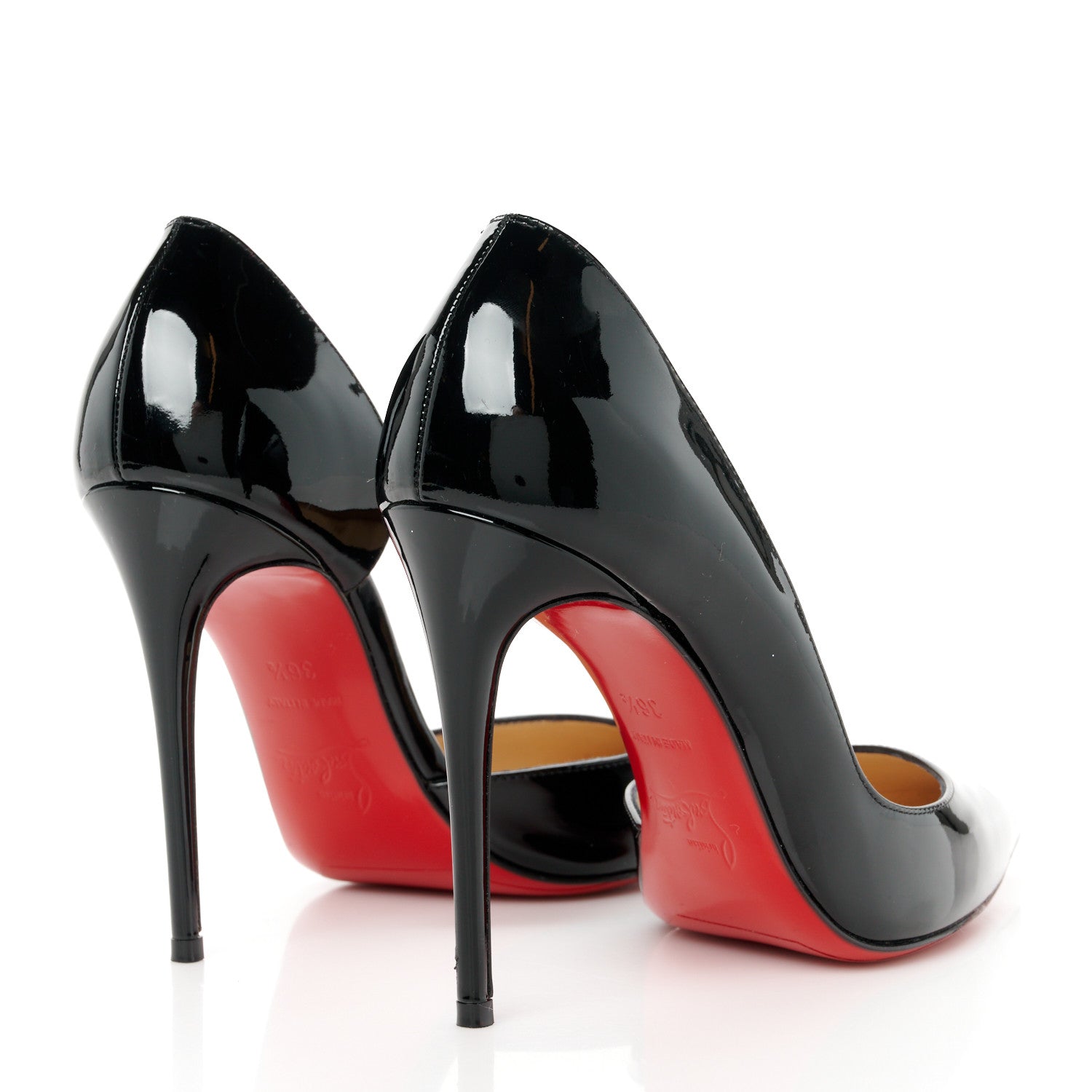 Christian Louboutin Patent Iriza 100 Pumps 36.5 Black 4 of 8