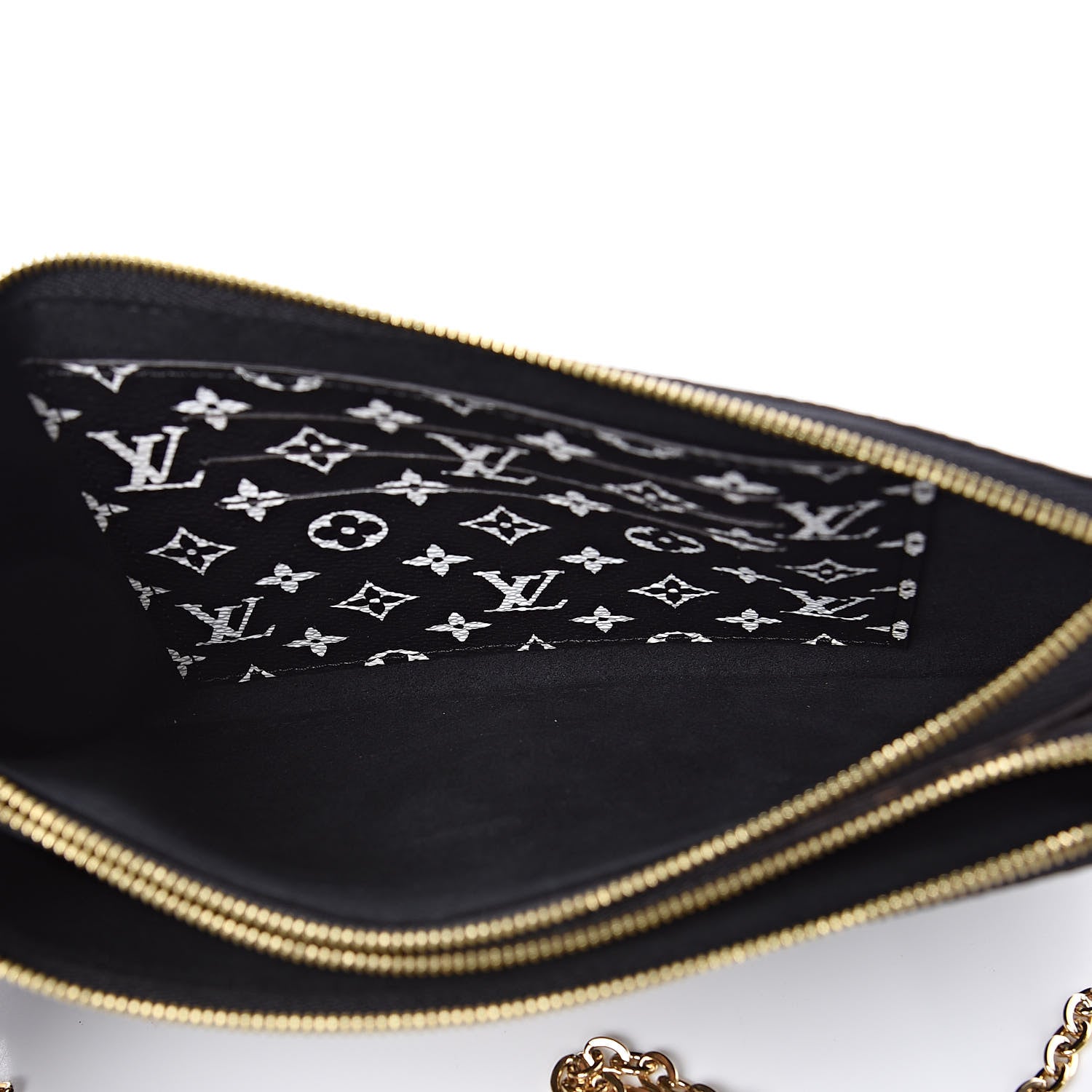 Louis Vuitton Monogram Giant Jungle Pochette Double Zip Black 5 of 9