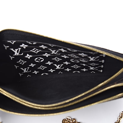 Louis Vuitton Monogram Giant Jungle Pochette Double Zip Black 5 of 9