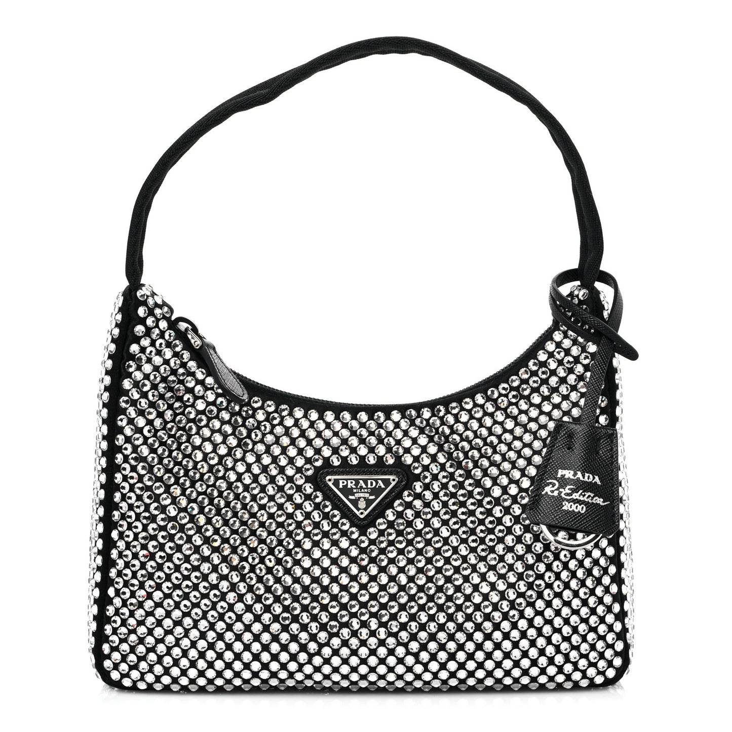 Satin Crystal Mini Re-Edition 2000 Bag Cristal