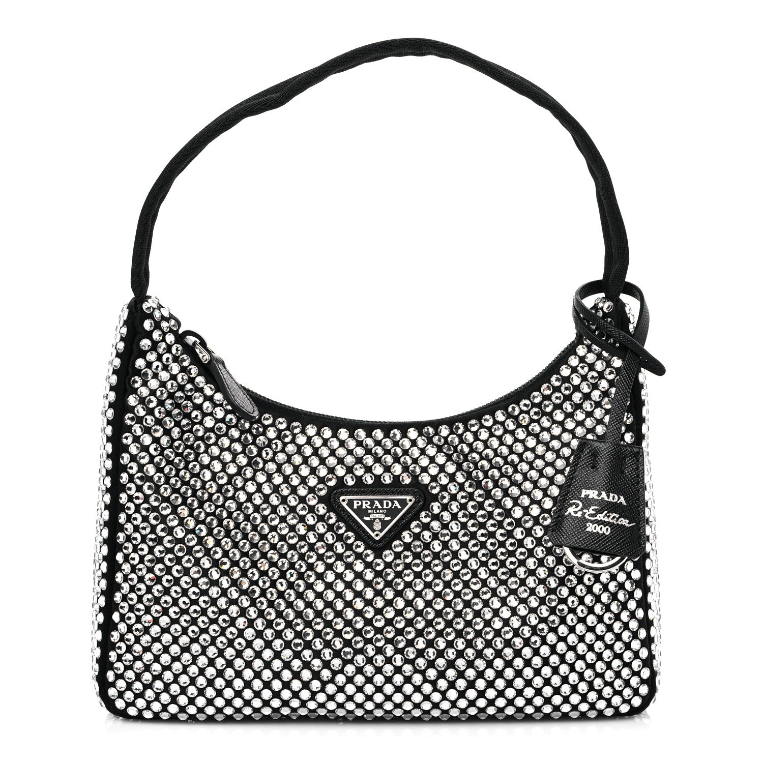Prada Satin Crystal Mini Re-Edition 2000 Bag Cristal 1 of 8
