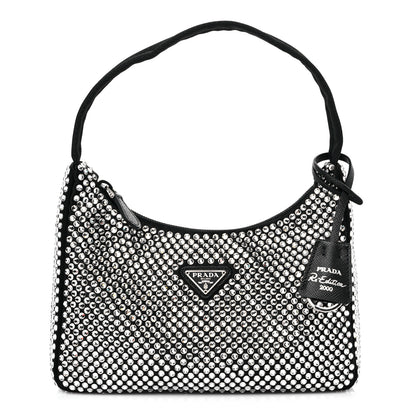 Prada Satin Crystal Mini Re-Edition 2000 Bag Cristal 1 of 8
