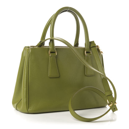 Prada Saffiano Small Galleria Double Zip Tote Edera 3 of 13