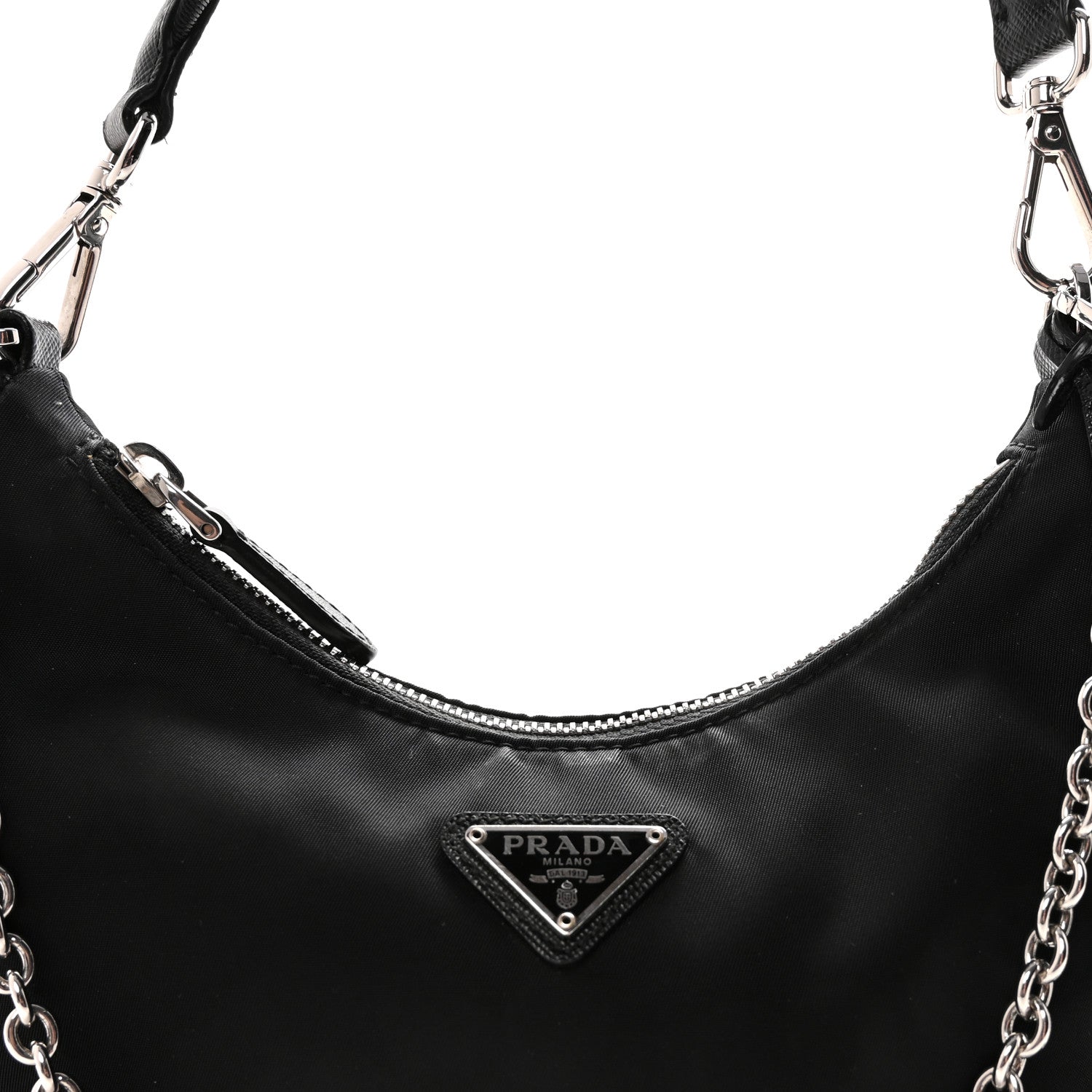 Prada Nylon Re-Edition 2005 Shoulder Bag Black 7 of 9