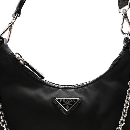 Prada Nylon Re-Edition 2005 Shoulder Bag Black 7 of 9
