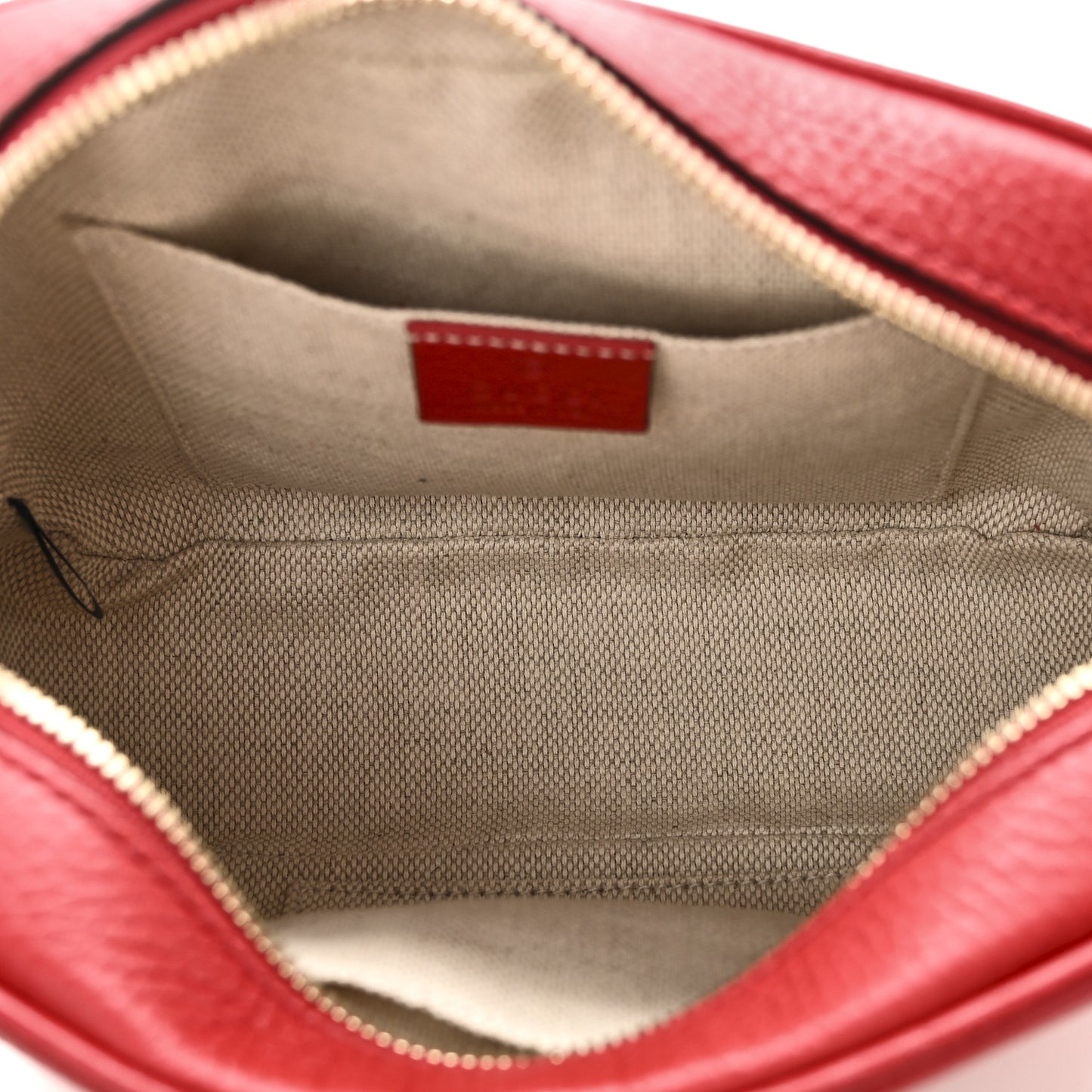 Pebbled Calfskin Small Soho Disco Bag Vibrant Red