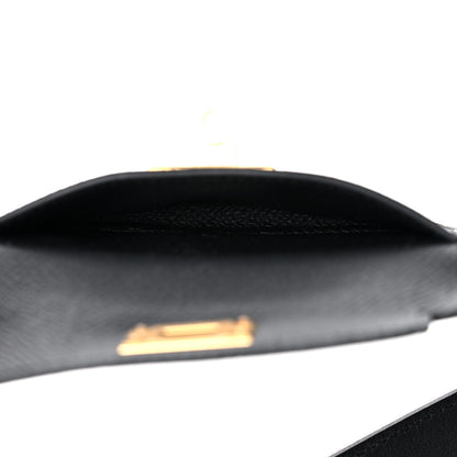 Hermes Swift Epsom Pocket Kelly Shoulder Strap Black 4 of 5
