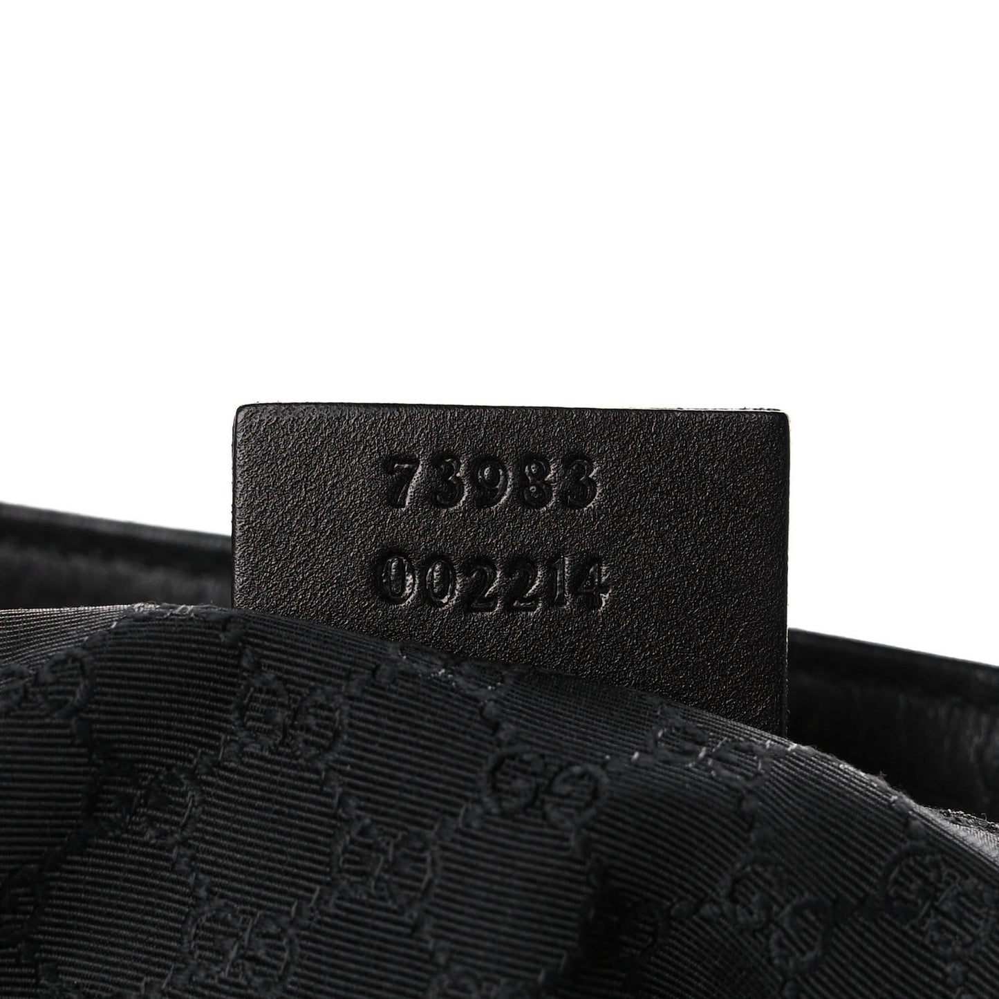 Denim Calfskin Web Tote Black