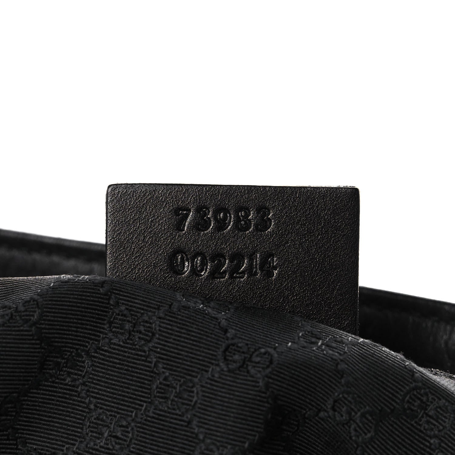 Gucci Denim Calfskin Web Tote Black 7 of 12