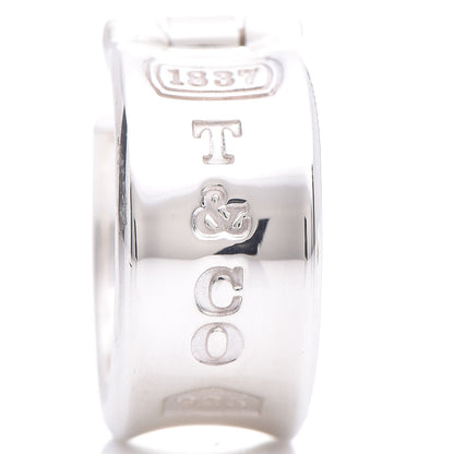Tiffany Sterling Silver Wide 1837 Hoop Earrings 8 of 10