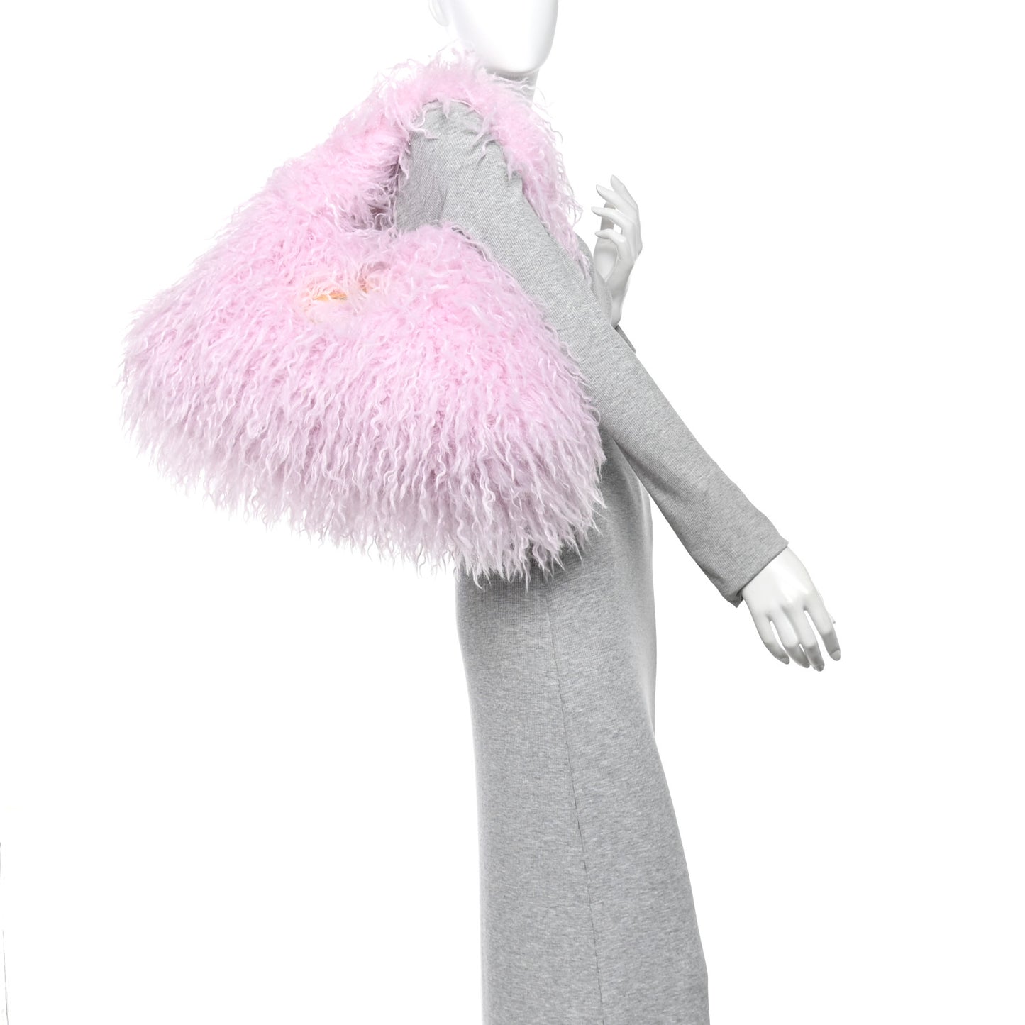Faux Fur Softbit Shoulder Bag Pink
