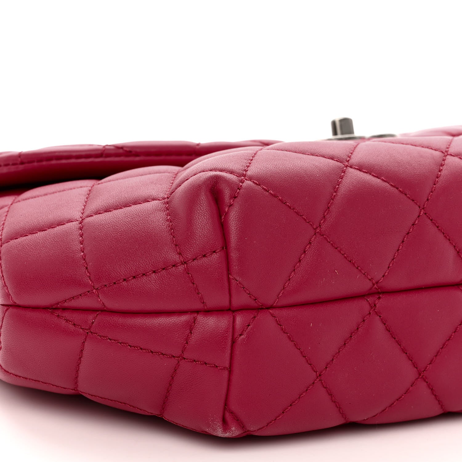 Chanel Lambskin Quilted Large Daily Supple Flap Dark Pink 9 of 10