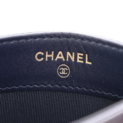 Chanel Caviar Quilted Card Holder Navy 6 of 11