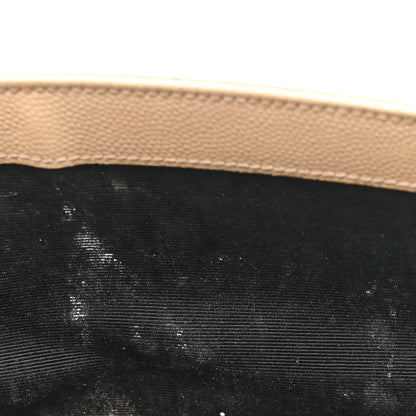 Saint Laurent Grain De Poudre Classic Monogram Cassandre Clutch Nude 11 of 13
