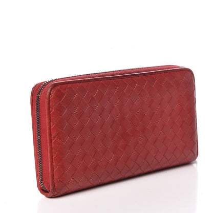 Bottega Veneta Nappa Intrecciato Zip Around Wallet 3 of 16