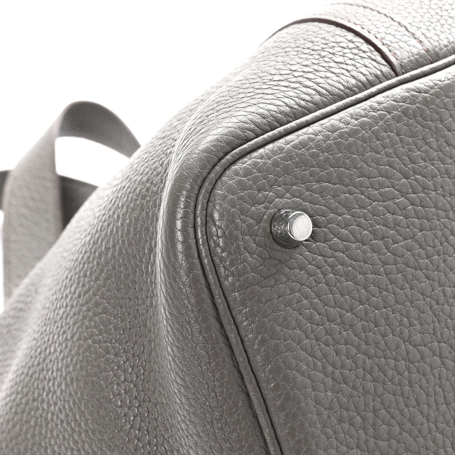 Hermes Taurillon Clemence Picotin Lock 22 MM Etain 9 of 12
