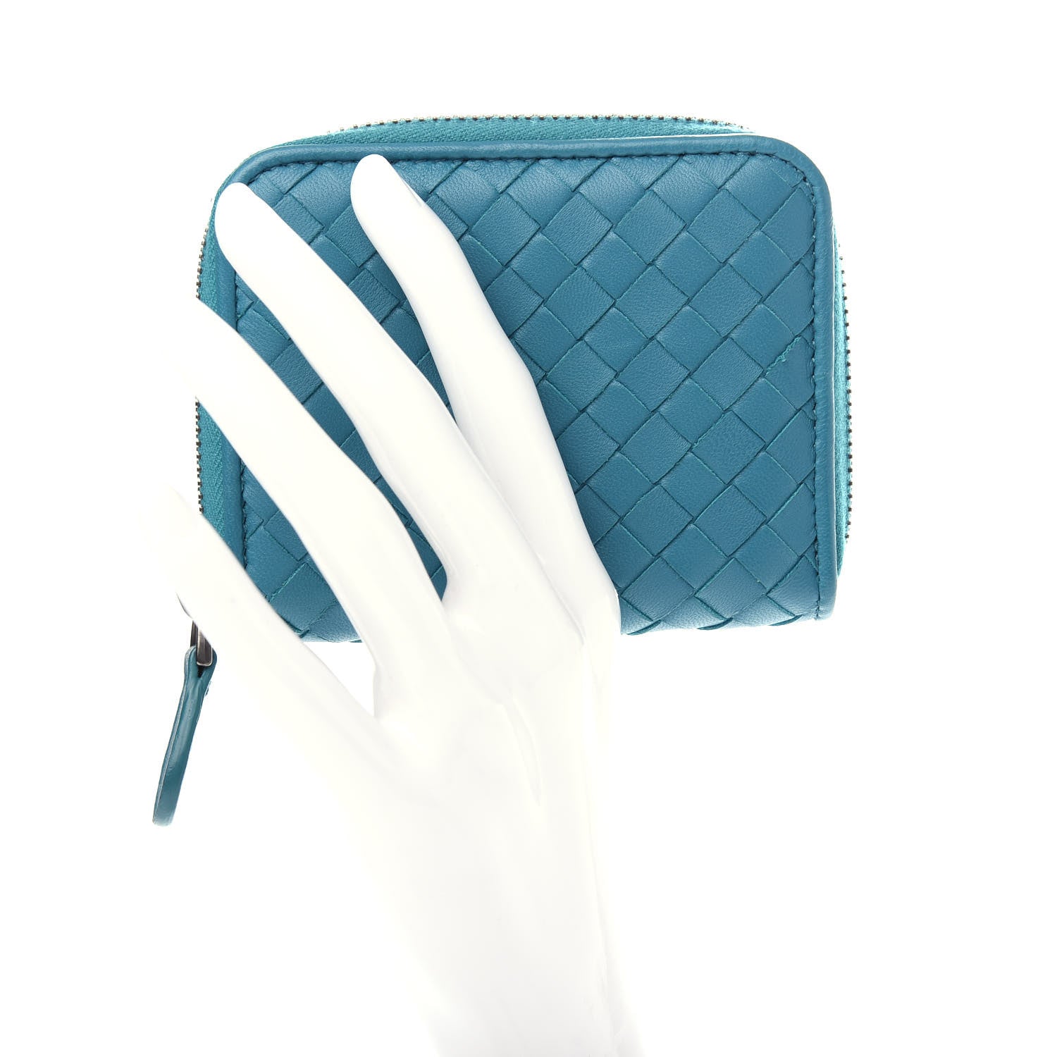 Bottega Veneta Nappa Intrecciato Zip Around Wallet Canard 2 of 8