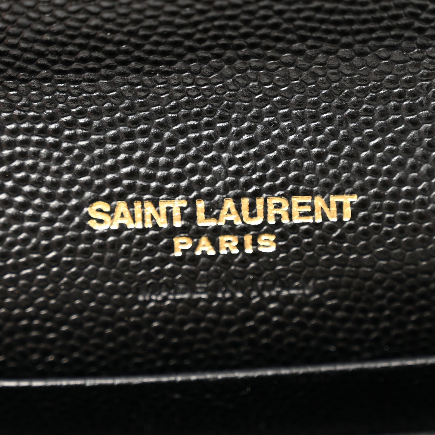 Grain De Poudre Matelasse Chevron Small Monogram Envelope Wallet Black