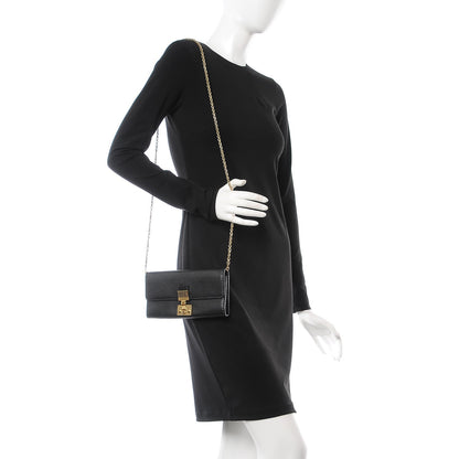 Christian Dior Calfskin Dioraddict Wallet on Chain Black 2 of 9