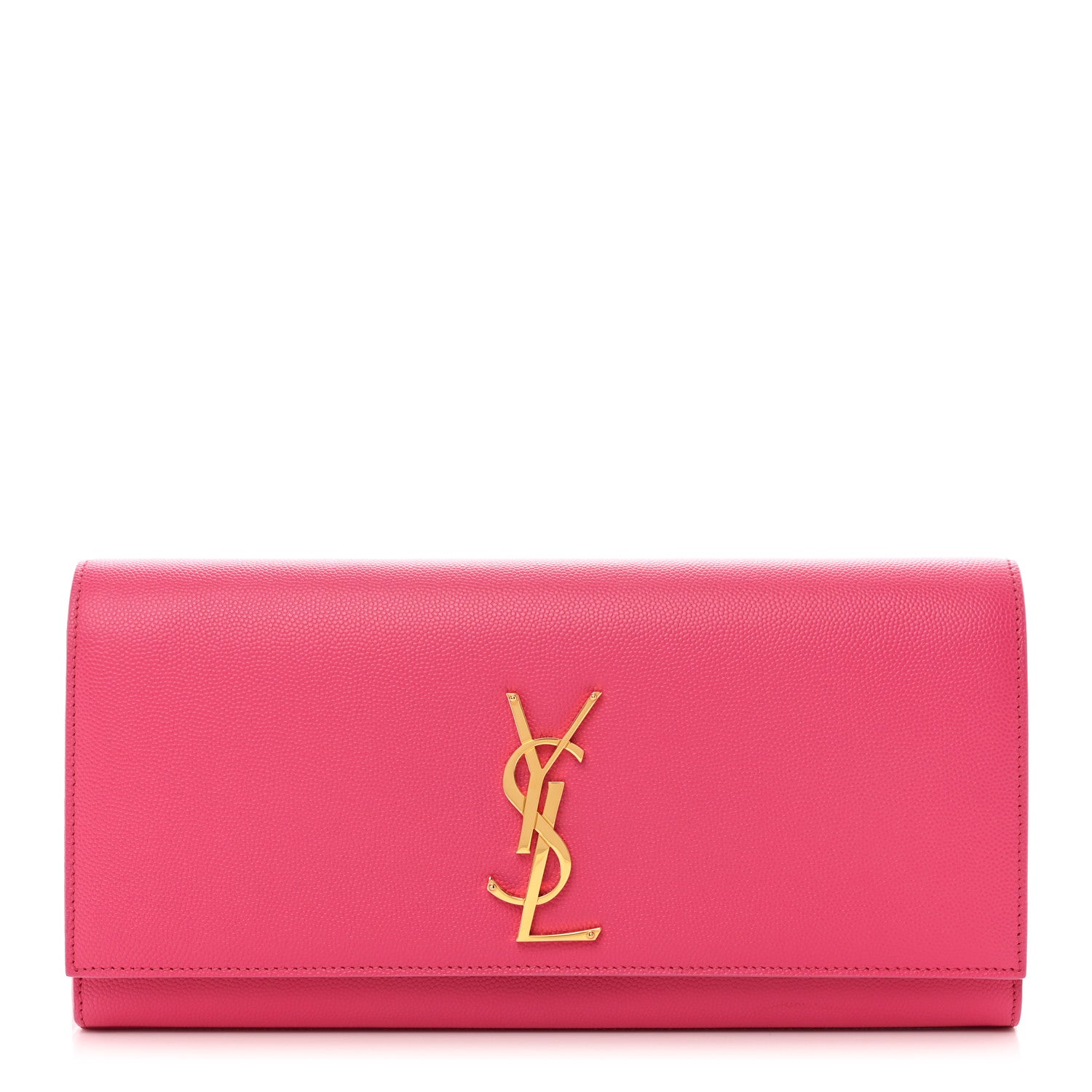 Saint Laurent Grain De Poudre Classic Monogram Cassandre Clutch Lipstick Fuchsia 1 of 9