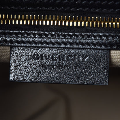 Givenchy Calfskin Suede Leopard Print Small Antigona Black 9 of 10