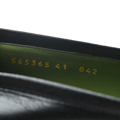 Gucci Goatskin Houdan Platform Loafers 41 Black 6 of 6