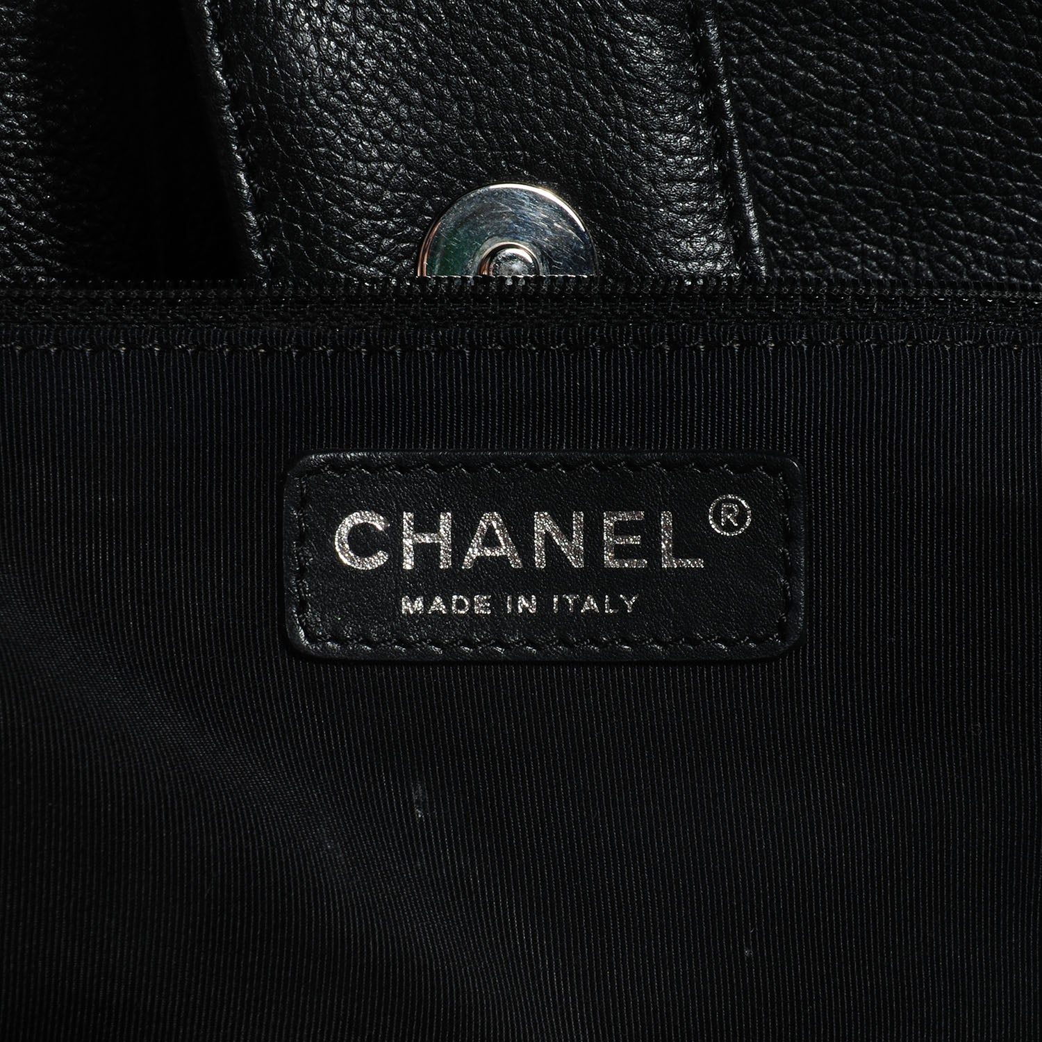 Chanel Calfskin Cerf Shopper Tote Black 8 of 8