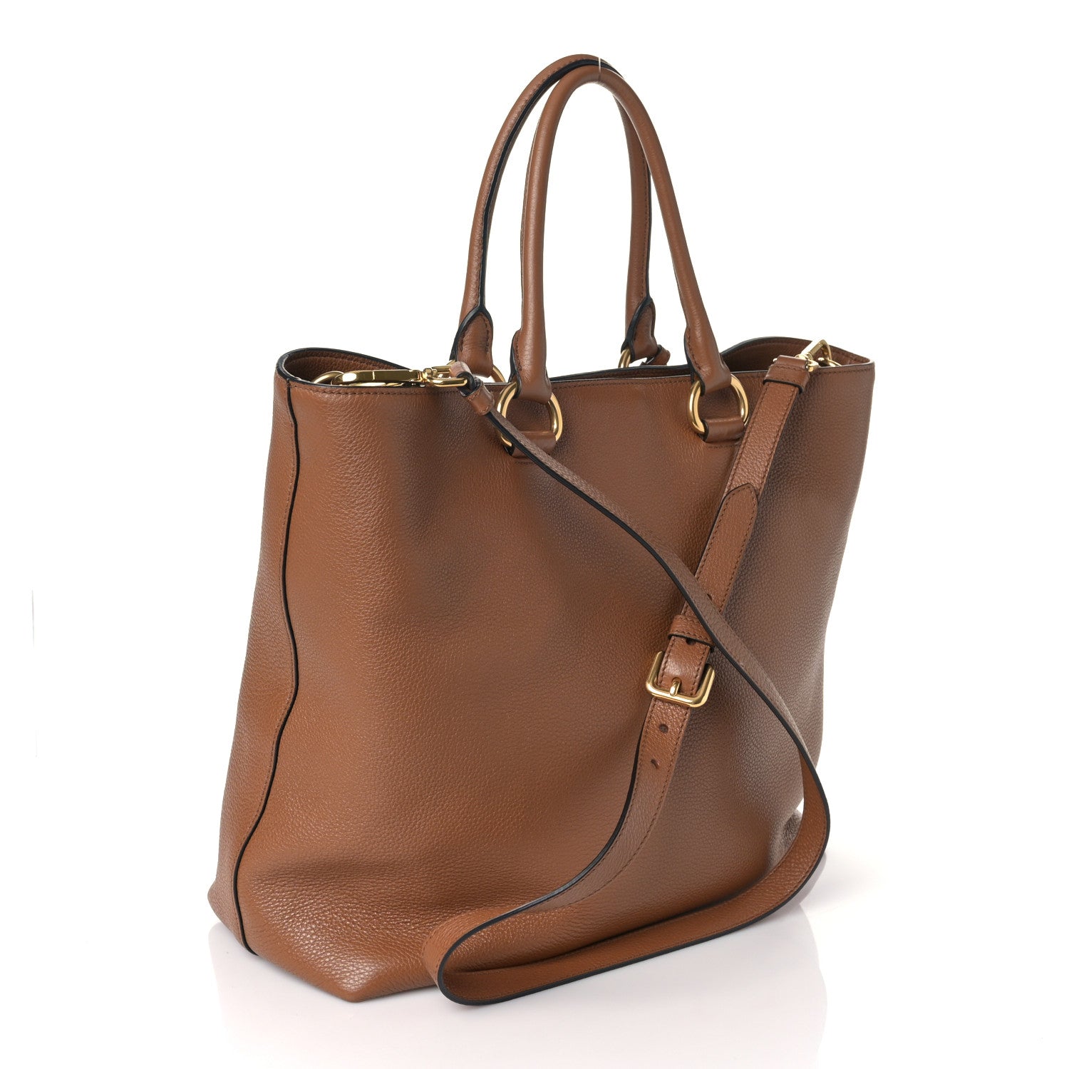 Prada Vitello Phenix Tote Cognac 2 of 7
