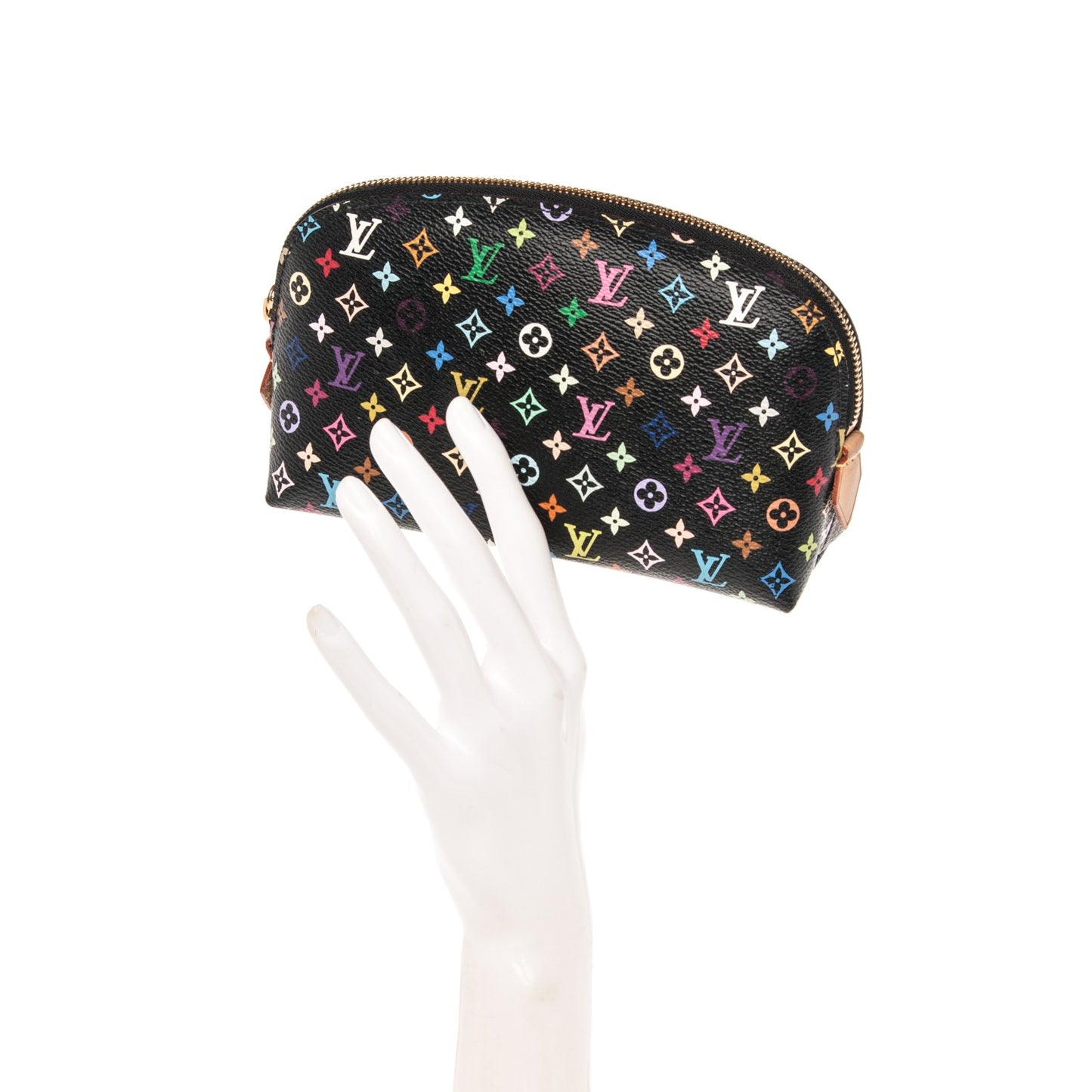 Monogram Multicolor Cosmetic Pouch Black Grenade