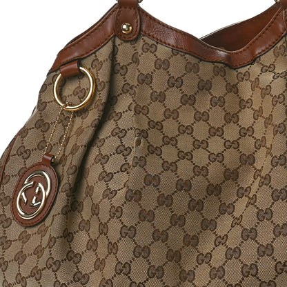 Gucci Monogram Large Sukey Tote Brown 8 of 21