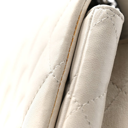 Chanel Lambskin Quilted Maxi Single Flap Beige 12 of 13