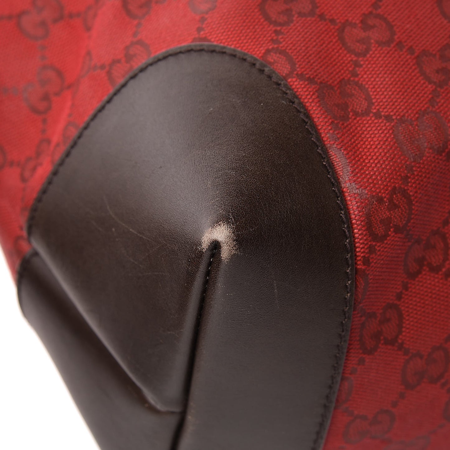 Monogram Large Original Tote Red