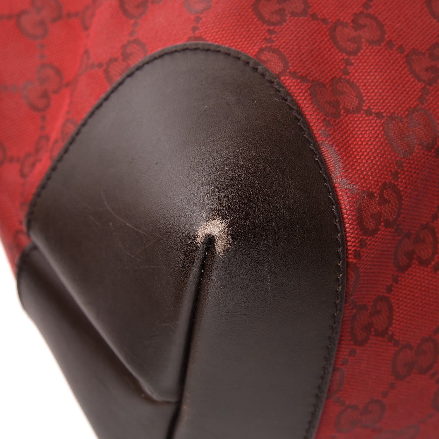 Gucci Monogram Large Original Tote Red 17 of 18