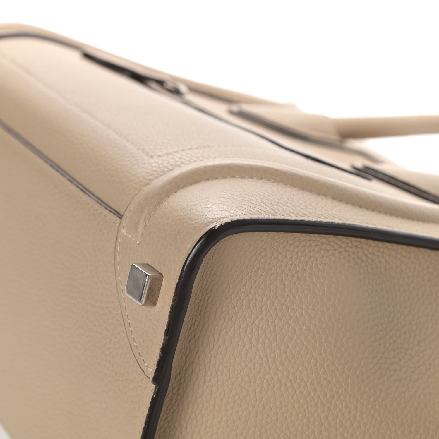 Celine Drummed Calfskin Micro Luggage Dune 11 of 14