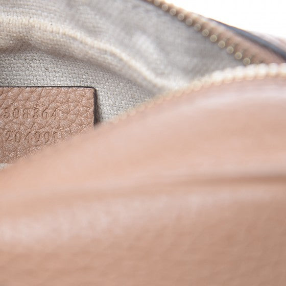 Gucci Pebbled Calfskin Small Soho Disco Bag Rose Beige 7 of 8