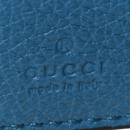 Gucci Calfskin Embossed Mini Wallet Black Blue 6 of 7