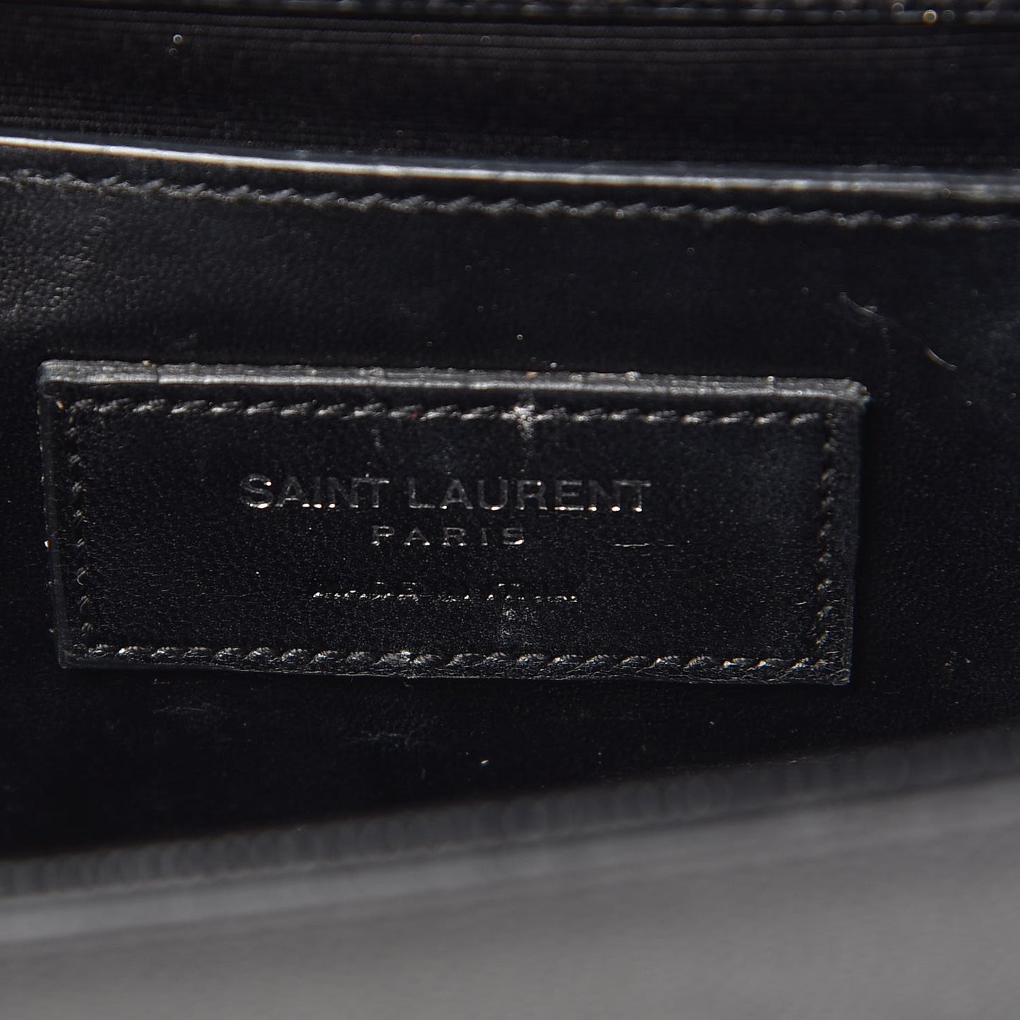 Grain De Poudre Classic Monogram Kate Clutch Black