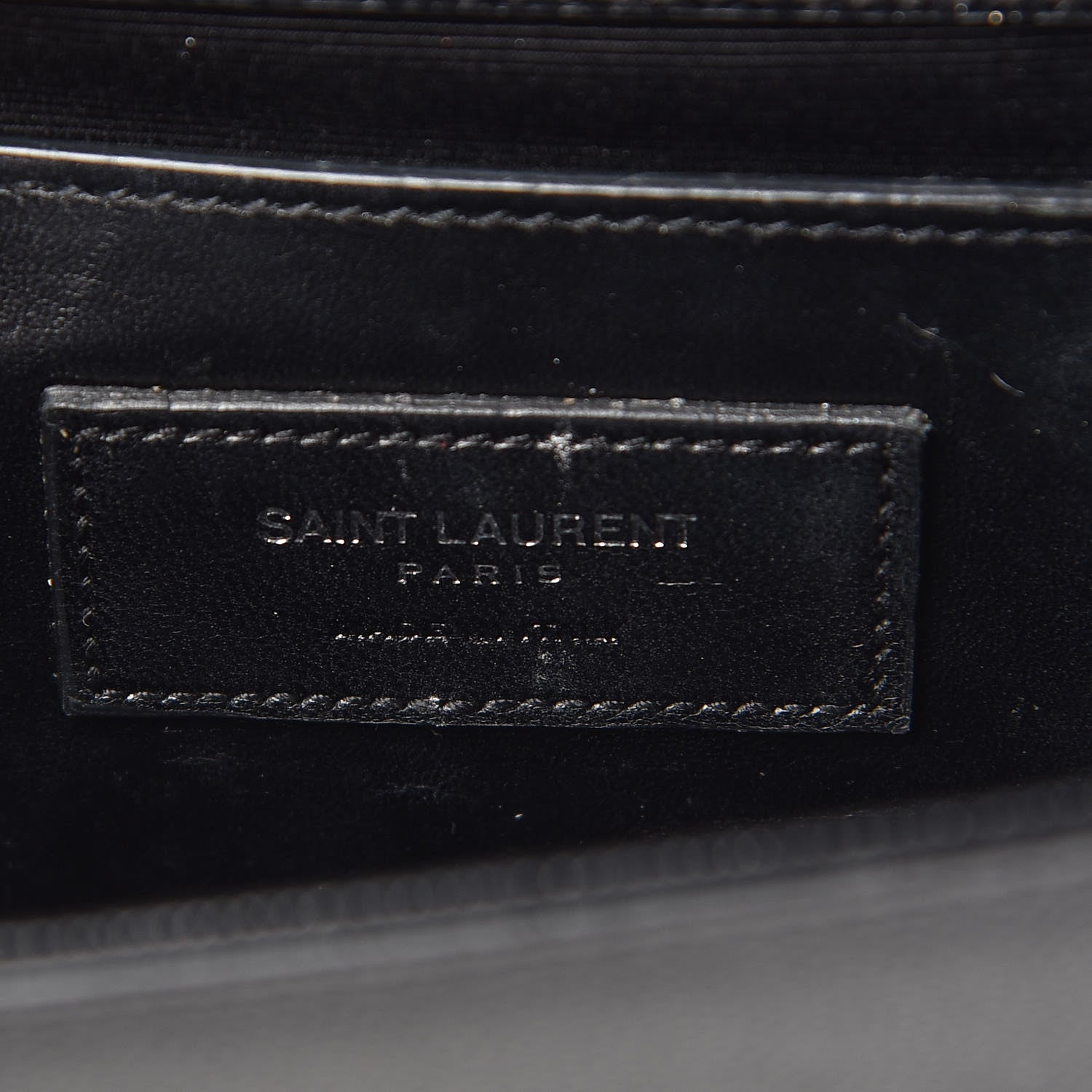 Saint Laurent Grain De Poudre Classic Monogram Kate Clutch Black 9 of 12