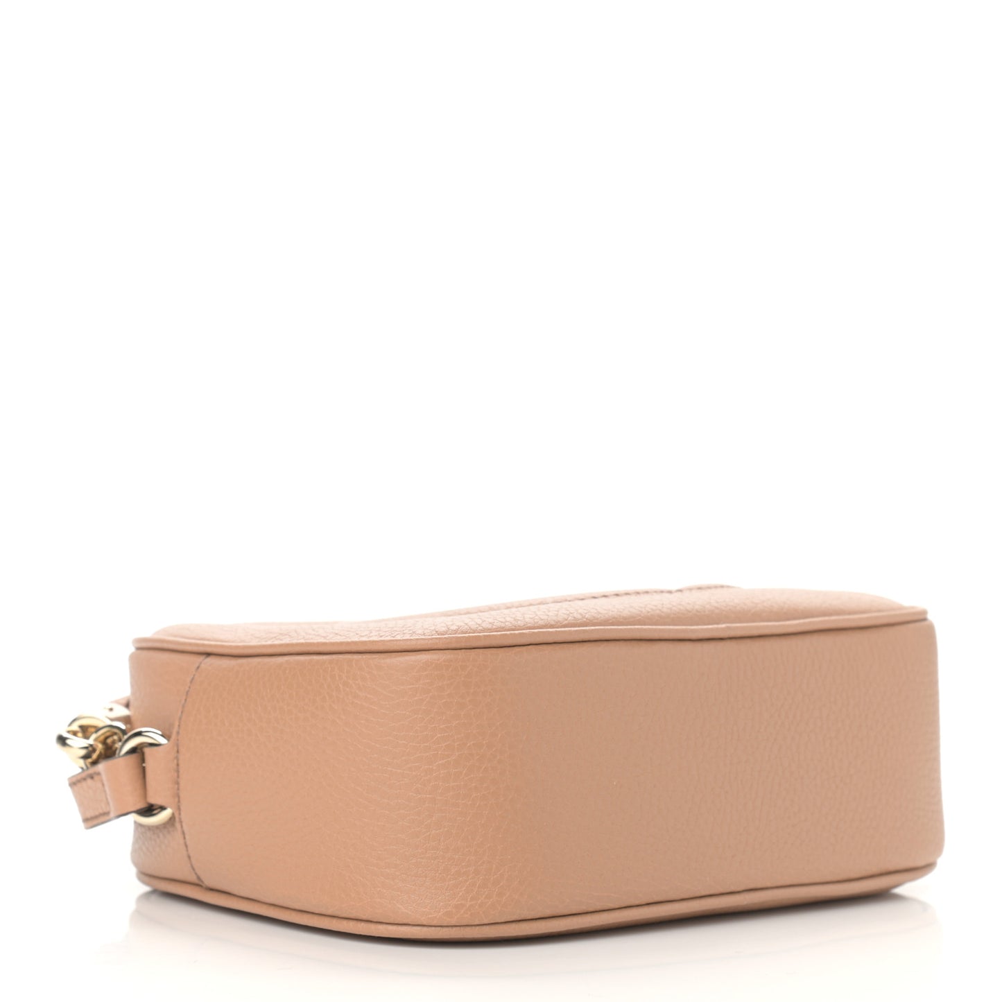 Pebbled Calfskin Small Soho Disco Bag Camelia