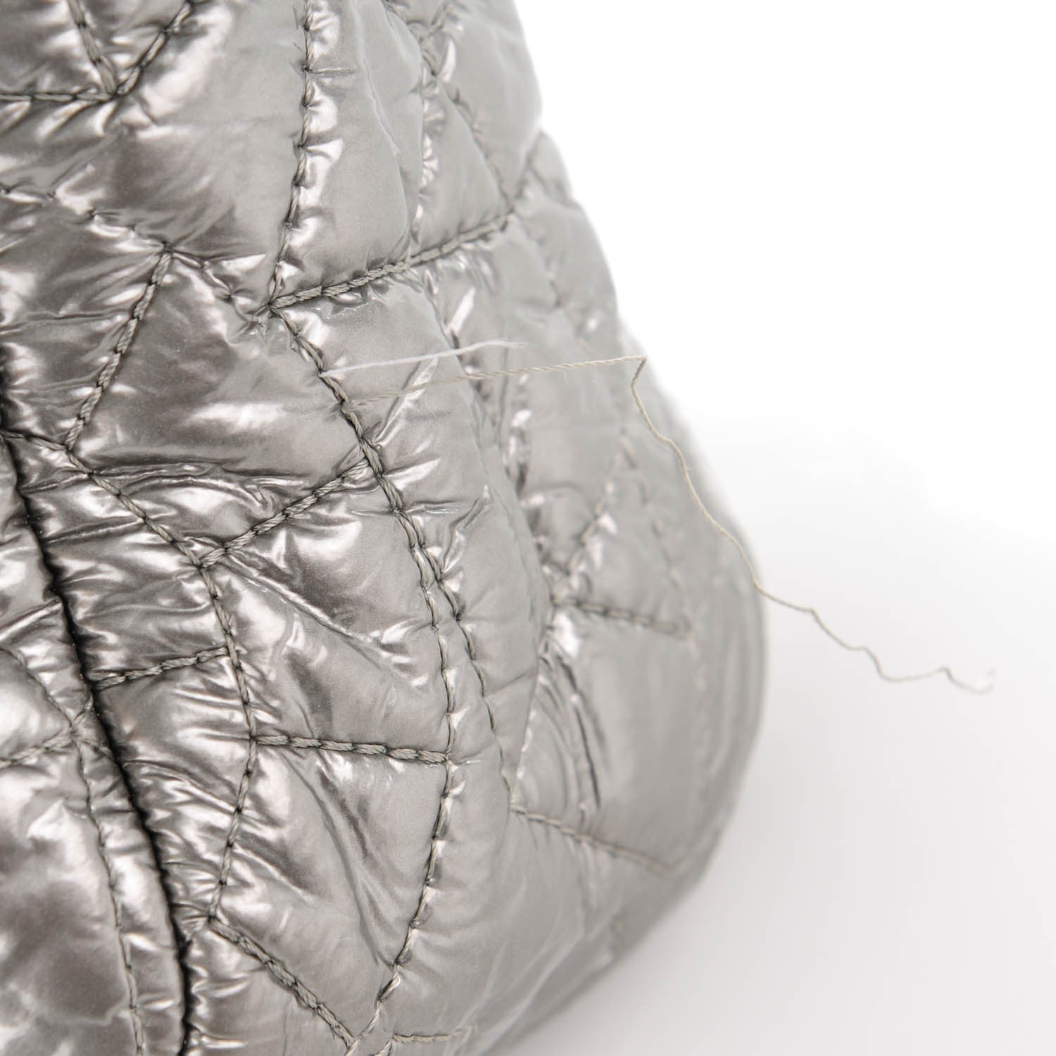 Chanel Vinyl Graphic Edge Flap Silver 8 of 8